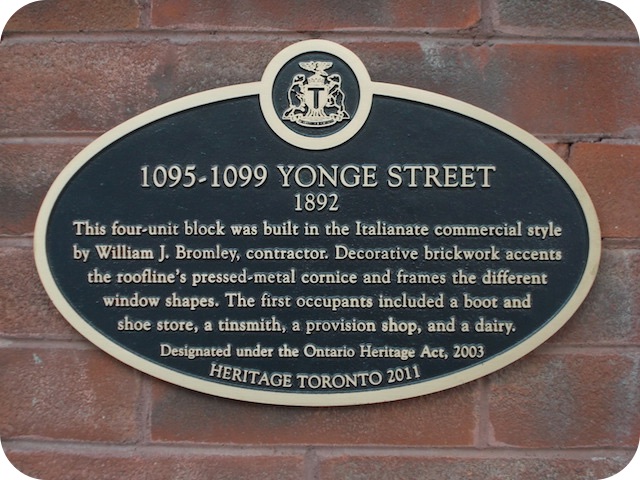 1095-1099 Yonge Street