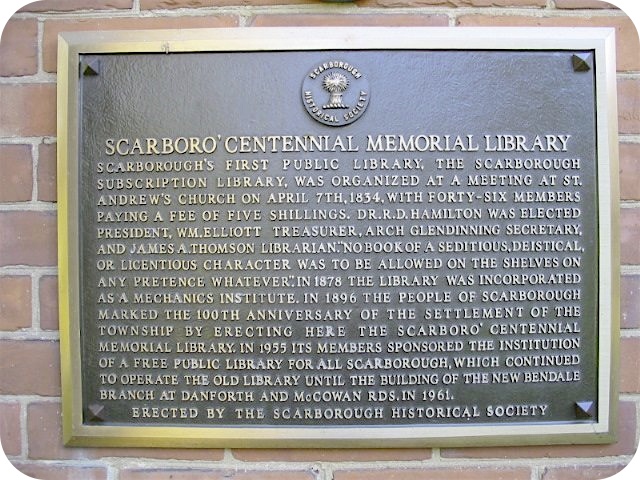 Scarboro' Centennial Memorial Library