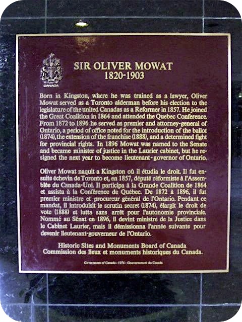Sir Oliver Mowat
